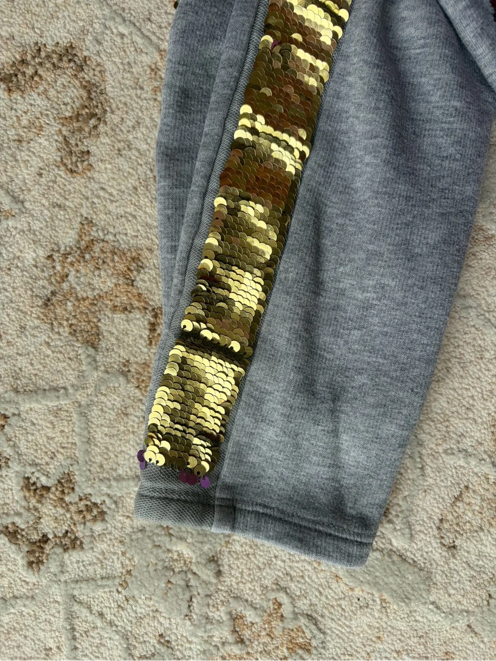 GAP Kids Colorful Striped Sequin Joggers